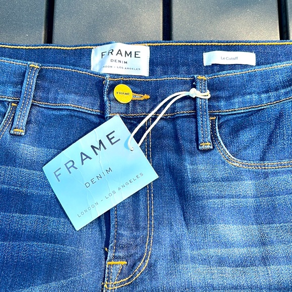 NWT FRAME Denim Le Cutoff Shorts in Williams - Picture 2 of 5
